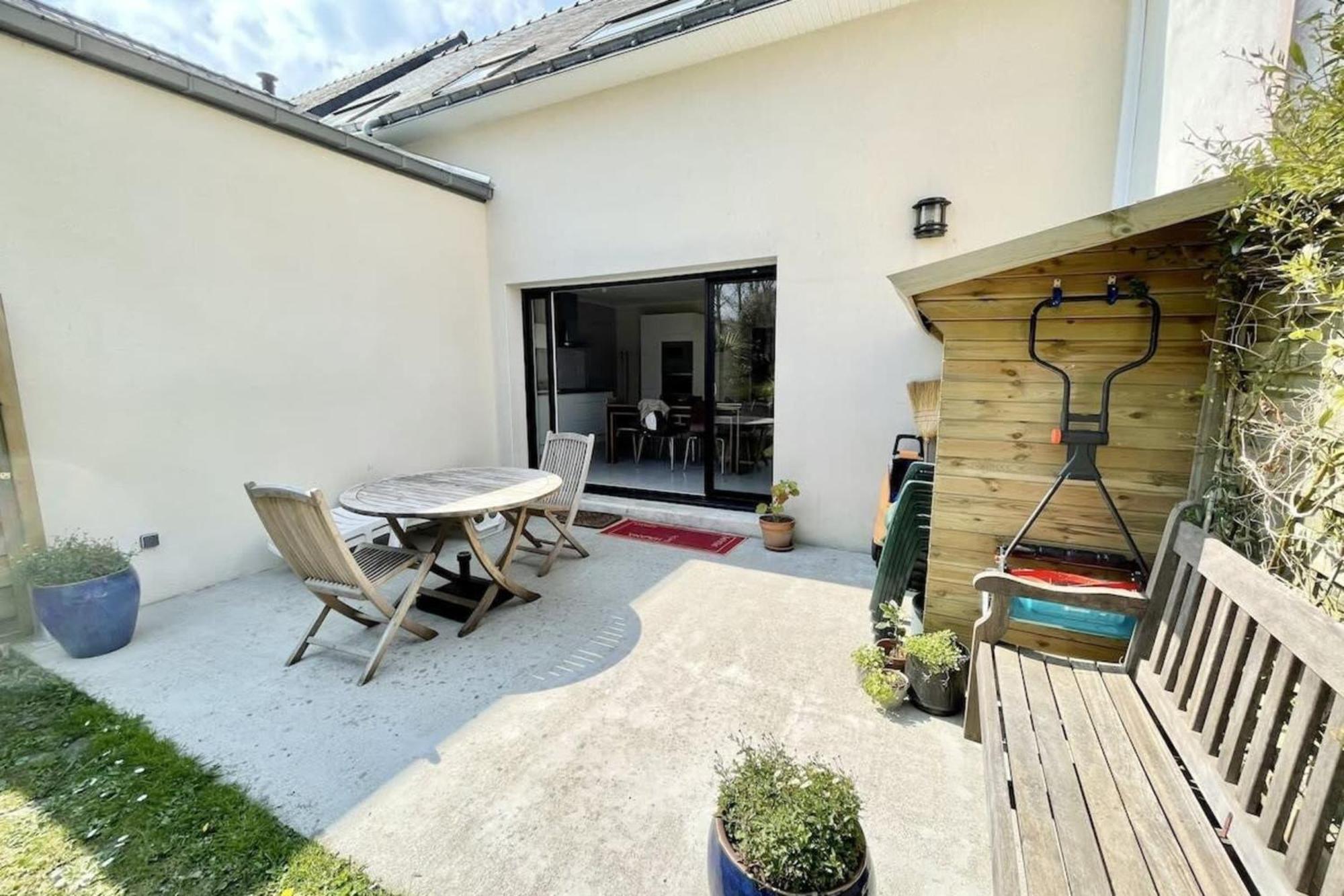 Jolie Maison Moderne A 200M Du Port De Lomener Ploemeur Eksteriør bilde